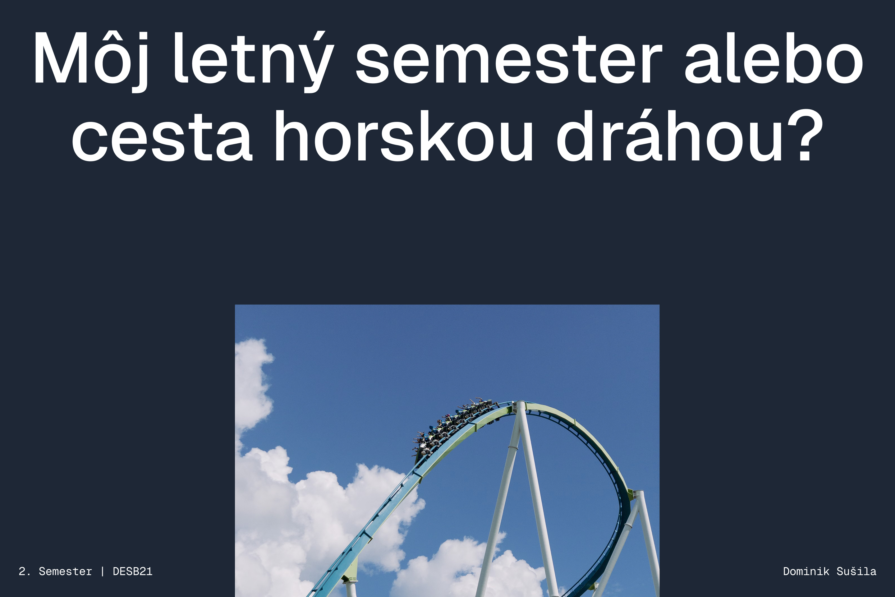 Môj letný semester alebo cesta horskou dráhou?
